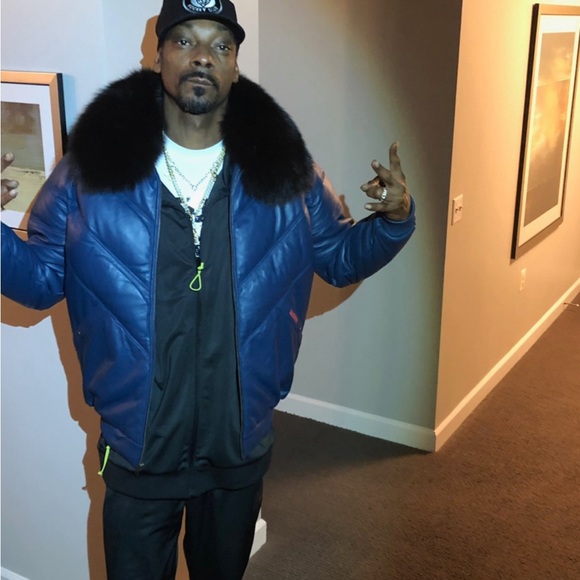 Bomber leather an mink collar jackets 5 meduims one black 2x size - Picture 5 of 7